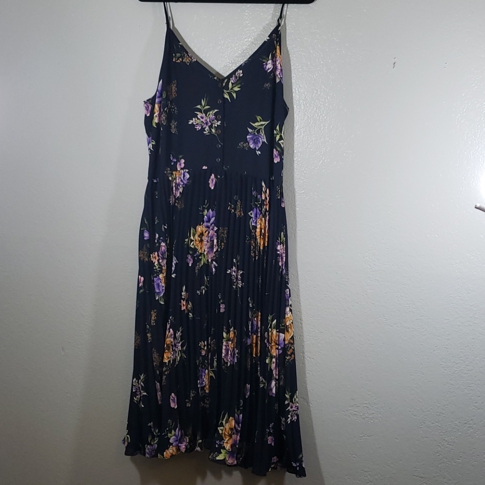 NWT - XXL Navy Spaghetti Strap Dress